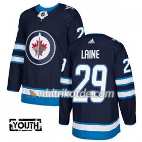 Winnipeg Jets Trikot Patrik Laine 29 Adidas 2017-2018 Marineblau Authentic - Kinder